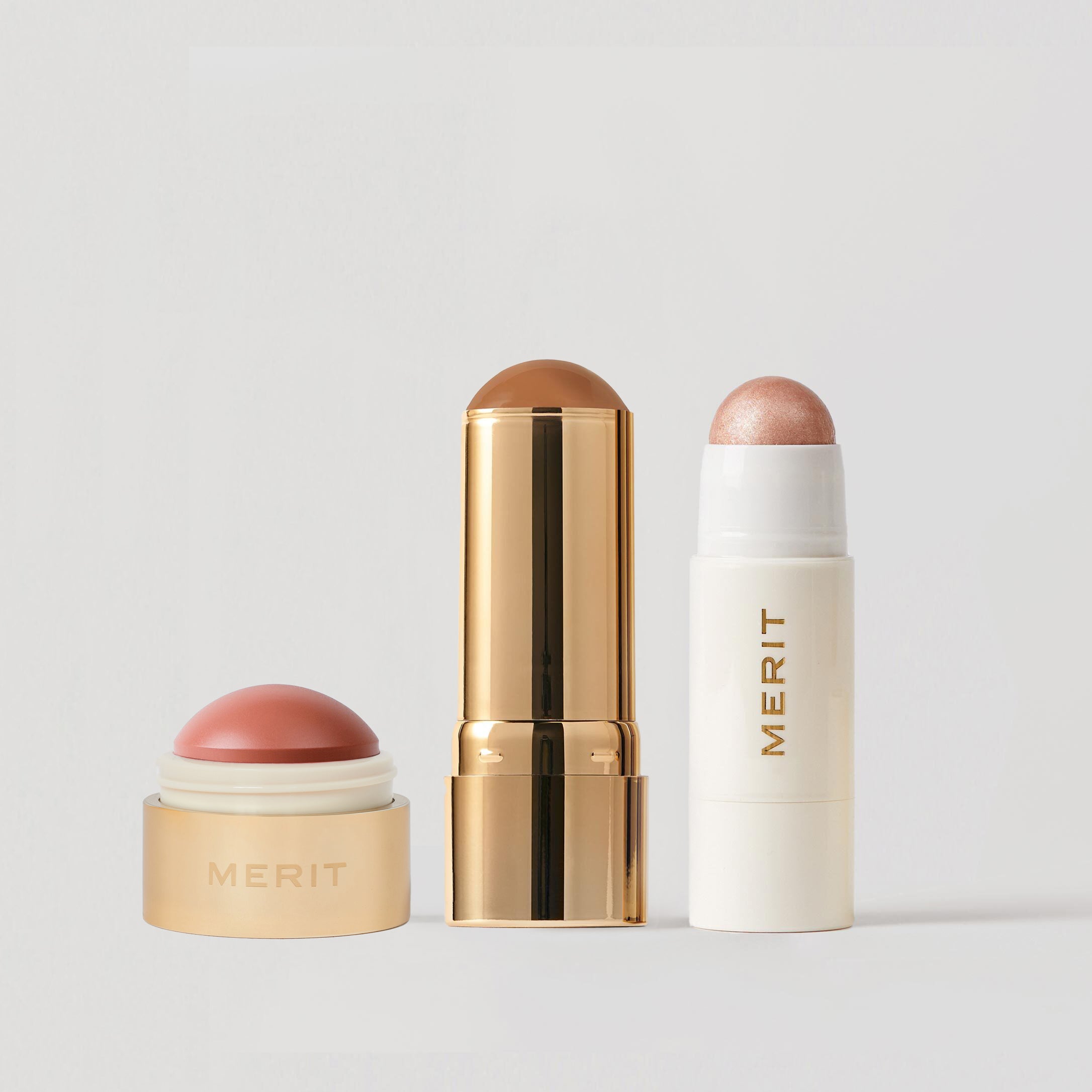 [新品]MERIT フラッシュバーム クリーム ブラッシュ トリオ　3色セット The Mini Flush Blush Balm Trio - MERIT | Sephora