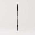 Master || A gel eyebrow pencil with a fine point tip and a spoolie brush at the other end, the packaging is predominantly silver in color.