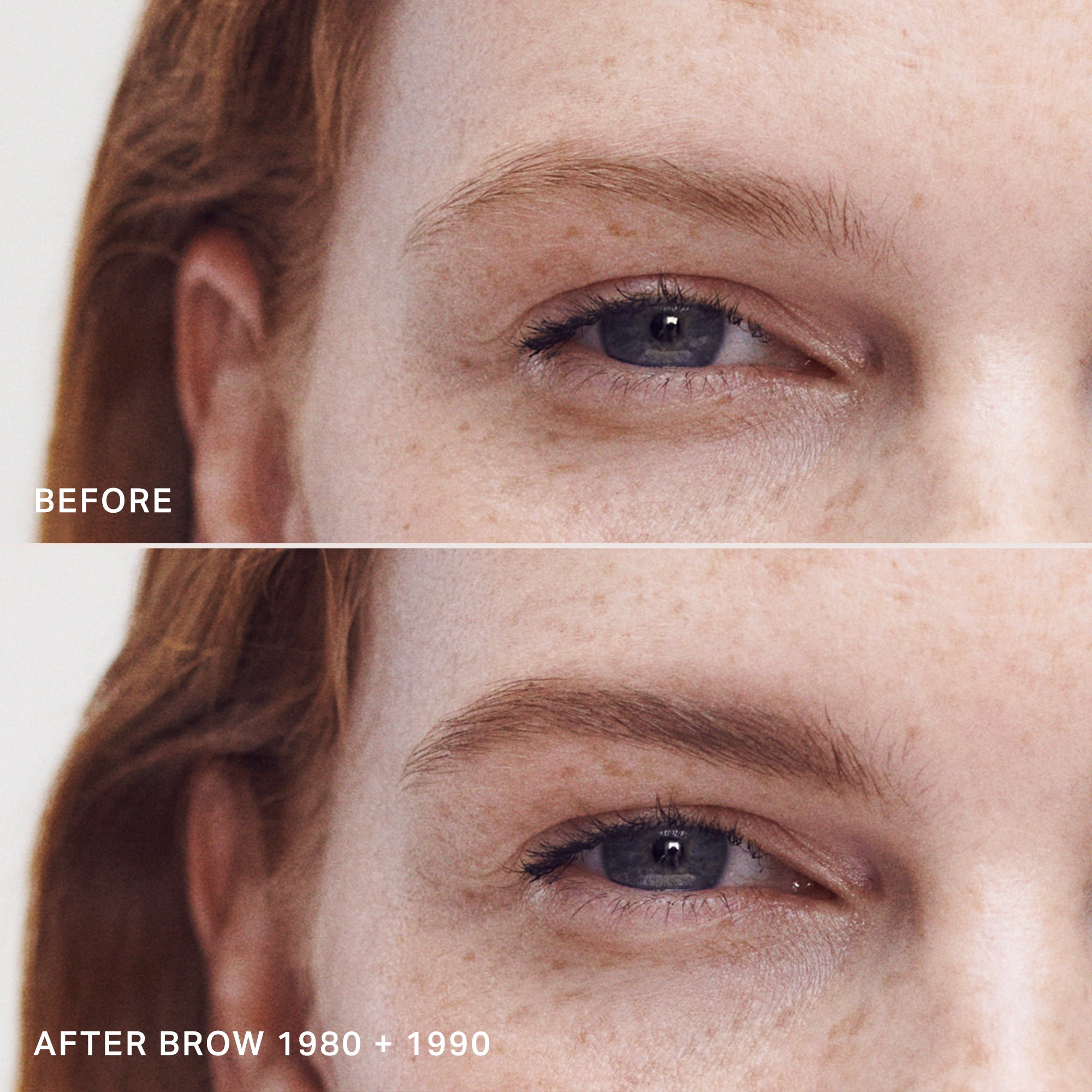 Master || Model is wearing Brow 1980 and Brow 1990 in Light Brown