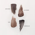 Light Brown | | Swatch of Brow 1980 on a white background in shades Dark Brown, Light Brown, Taupe and Brown Black