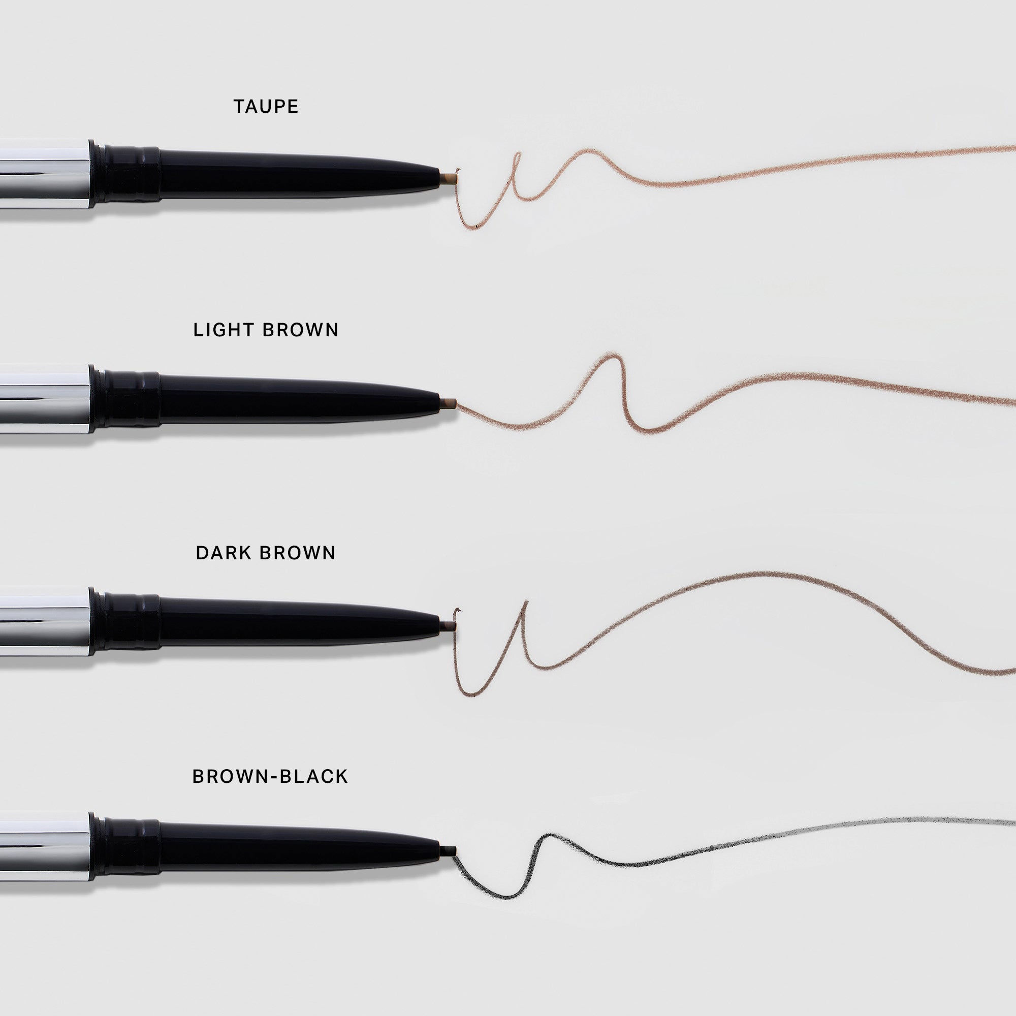 Light Brown | | Swatches on a white background in Shades taupe, light brown, dark brown, brown-black