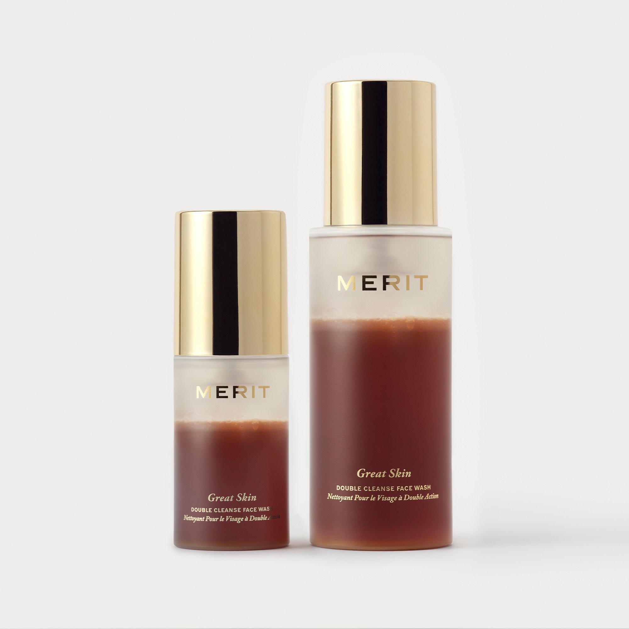 Master || Image of Travel Size and Full-Size Great Skin Double Cleanse.