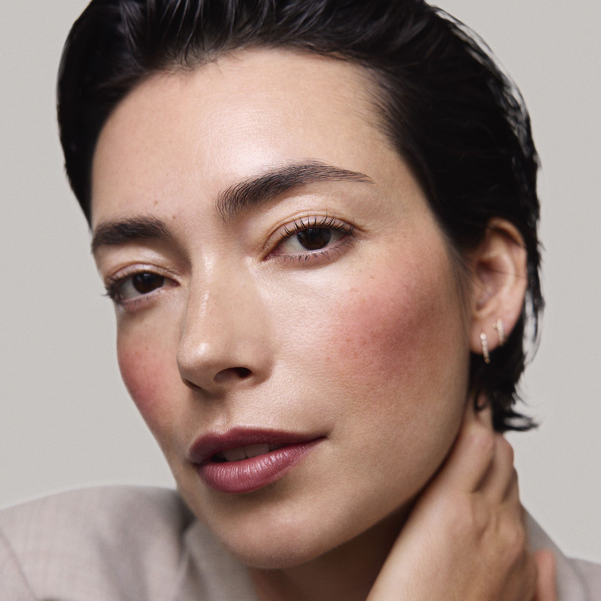 Master ||  Model is wearing Flush Balm in shade Cheeky