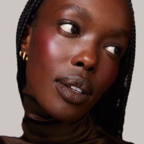 Master || Model is wearing Flush Balm in shade Postmodern