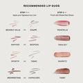 Pointelle | | Recommended Lip Duos, Step 1 apply your Signature lip liner Step 2 finish with Shade Slick Sheen