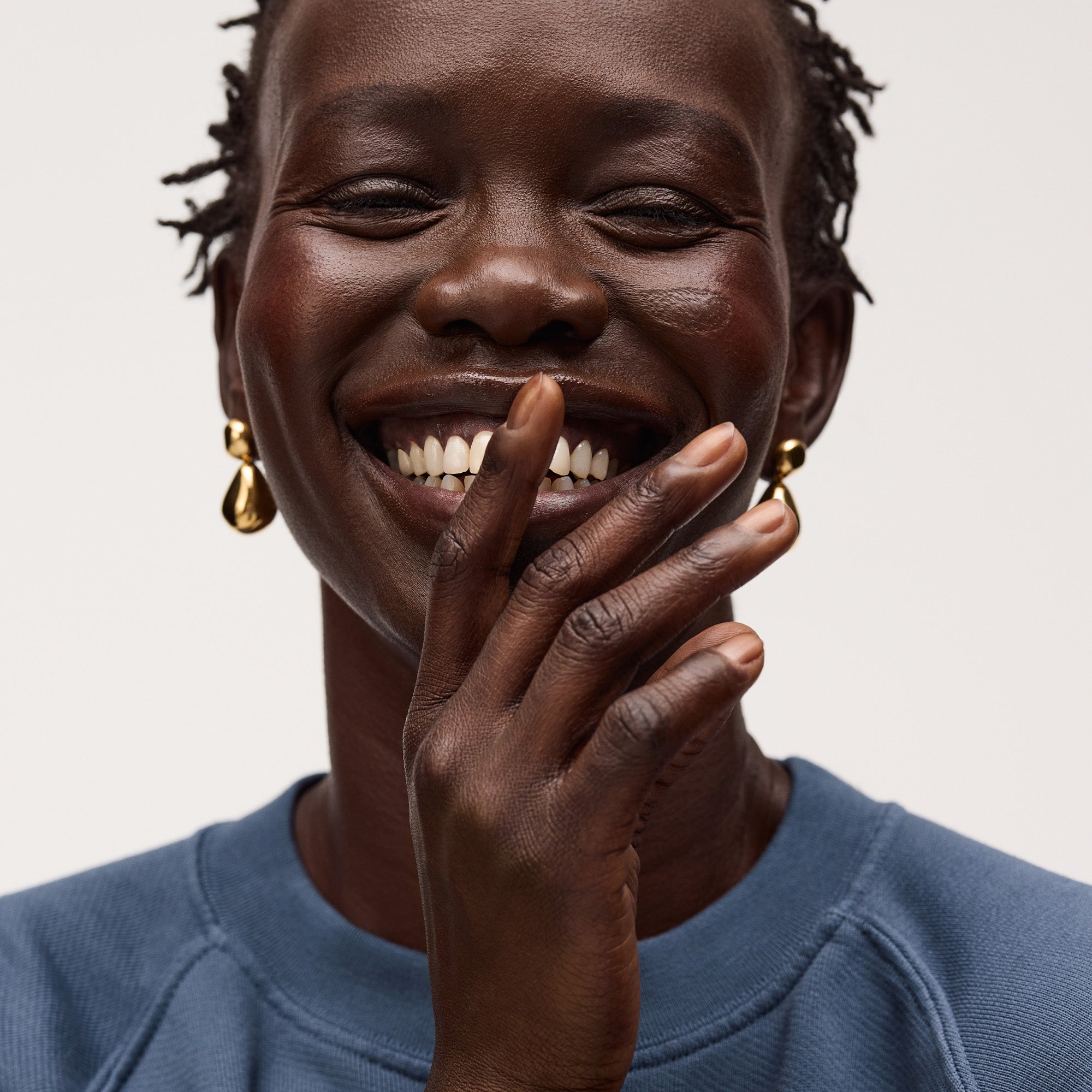 Master || Model is wearing The Anniversary Sweatshirt.