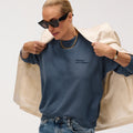 Master || Model is wearing The Anniversary Sweatshirt.