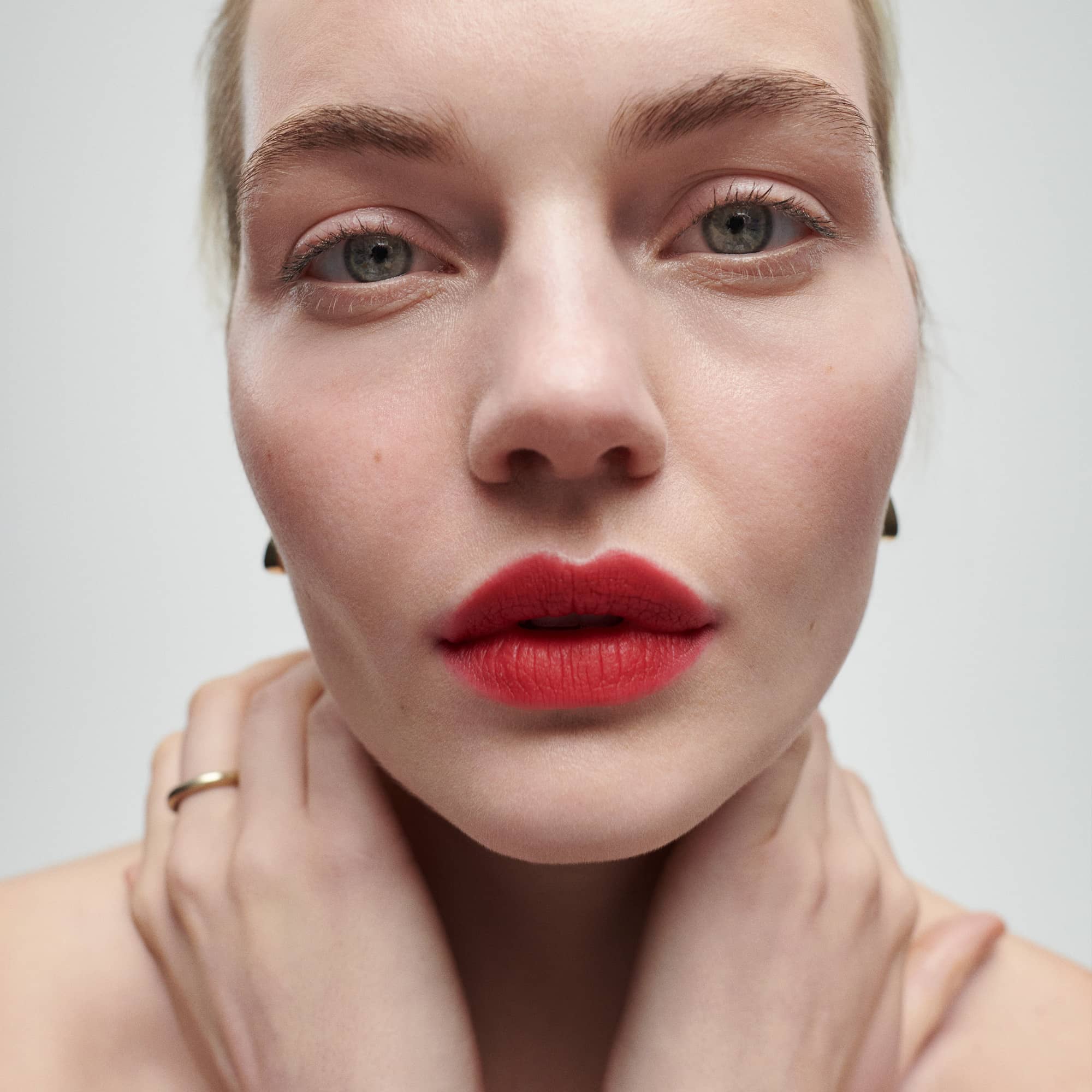 Power | face::light | Marlen wears Signature Lip Matte in Power