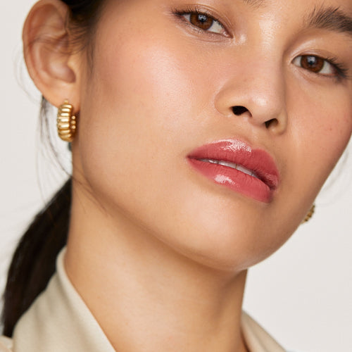 Pink Beet | face::medium | Chi wears Shade Slick in Pink Beet