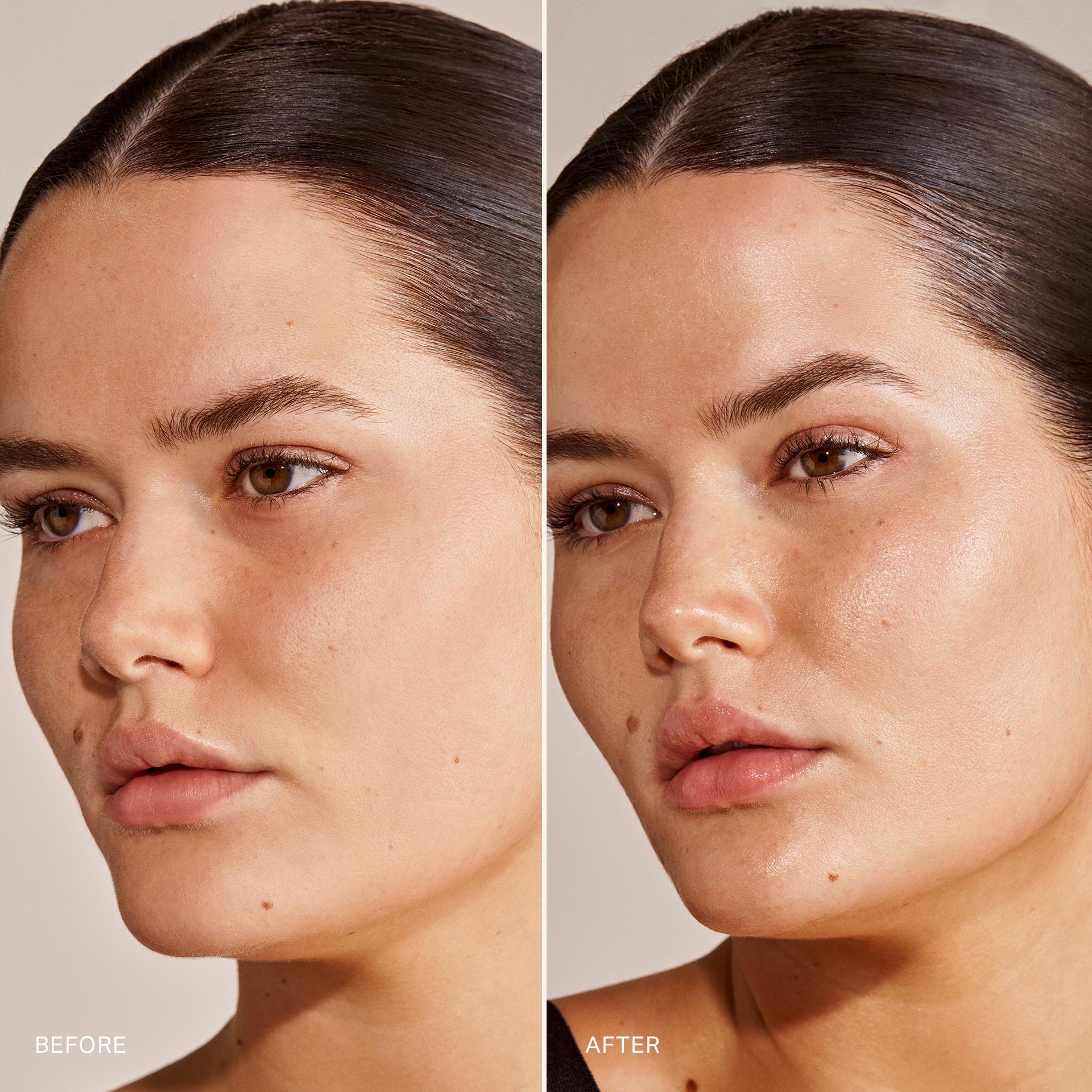 Master | | Model is wearing Great Skin Serum and is a before and after
